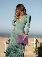 Salvia | Vestido Flecos