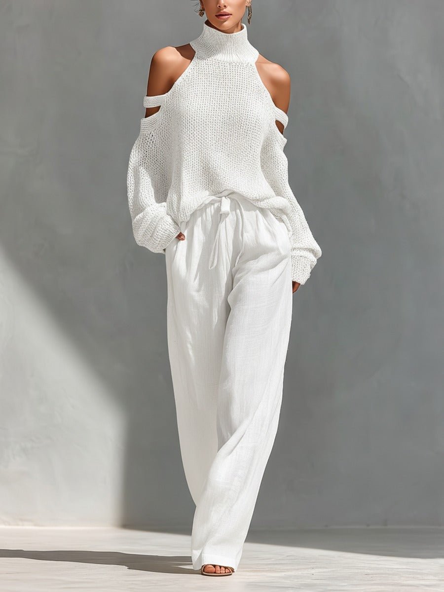 Conjunto de punto y lino