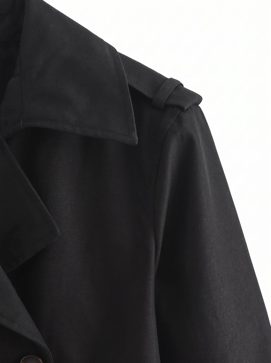 Gabardina Corta Negra