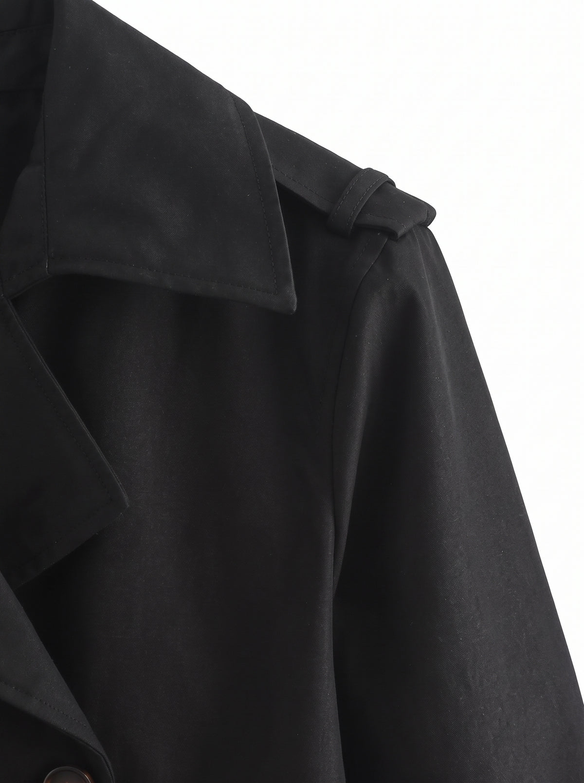 Gabardina Corta Negra