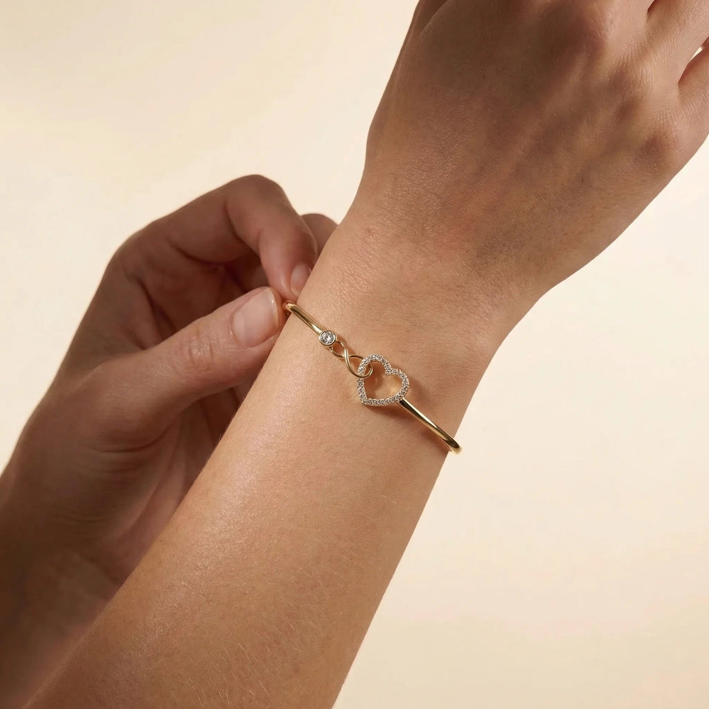 Madre e hija| pulsera corazón infinito