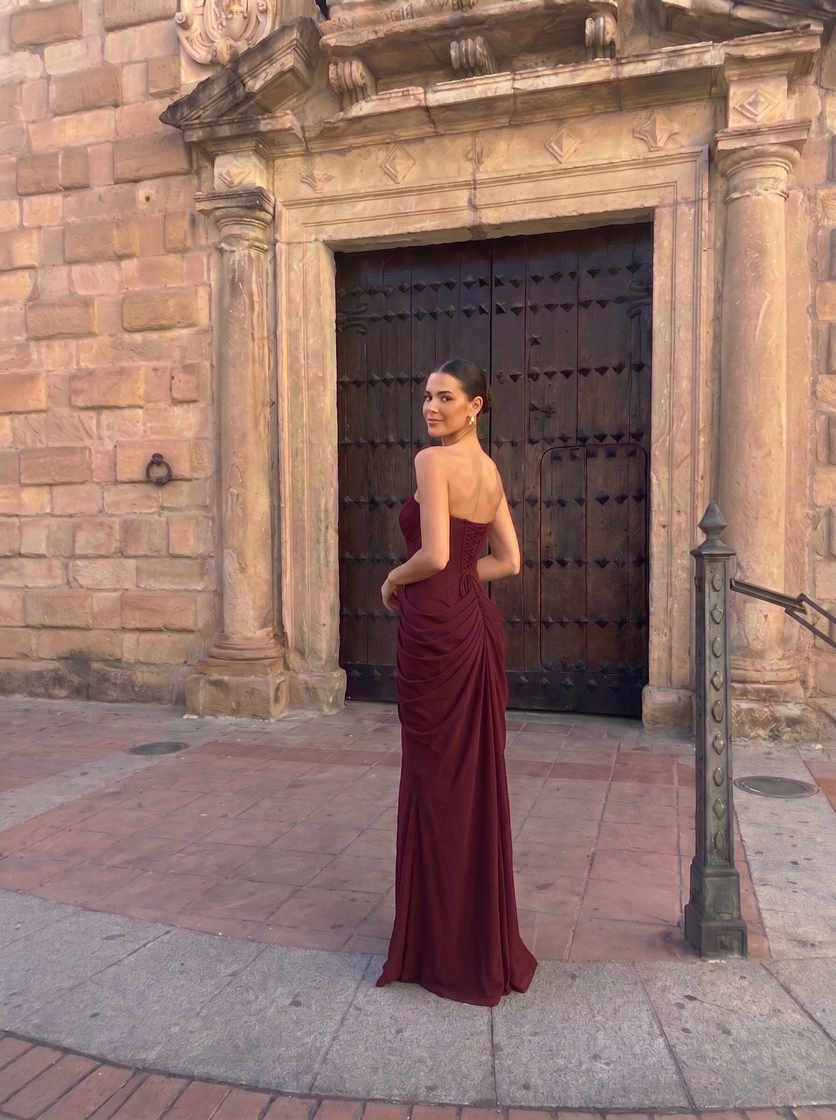 VESTIDO NOELIA BURDEOS