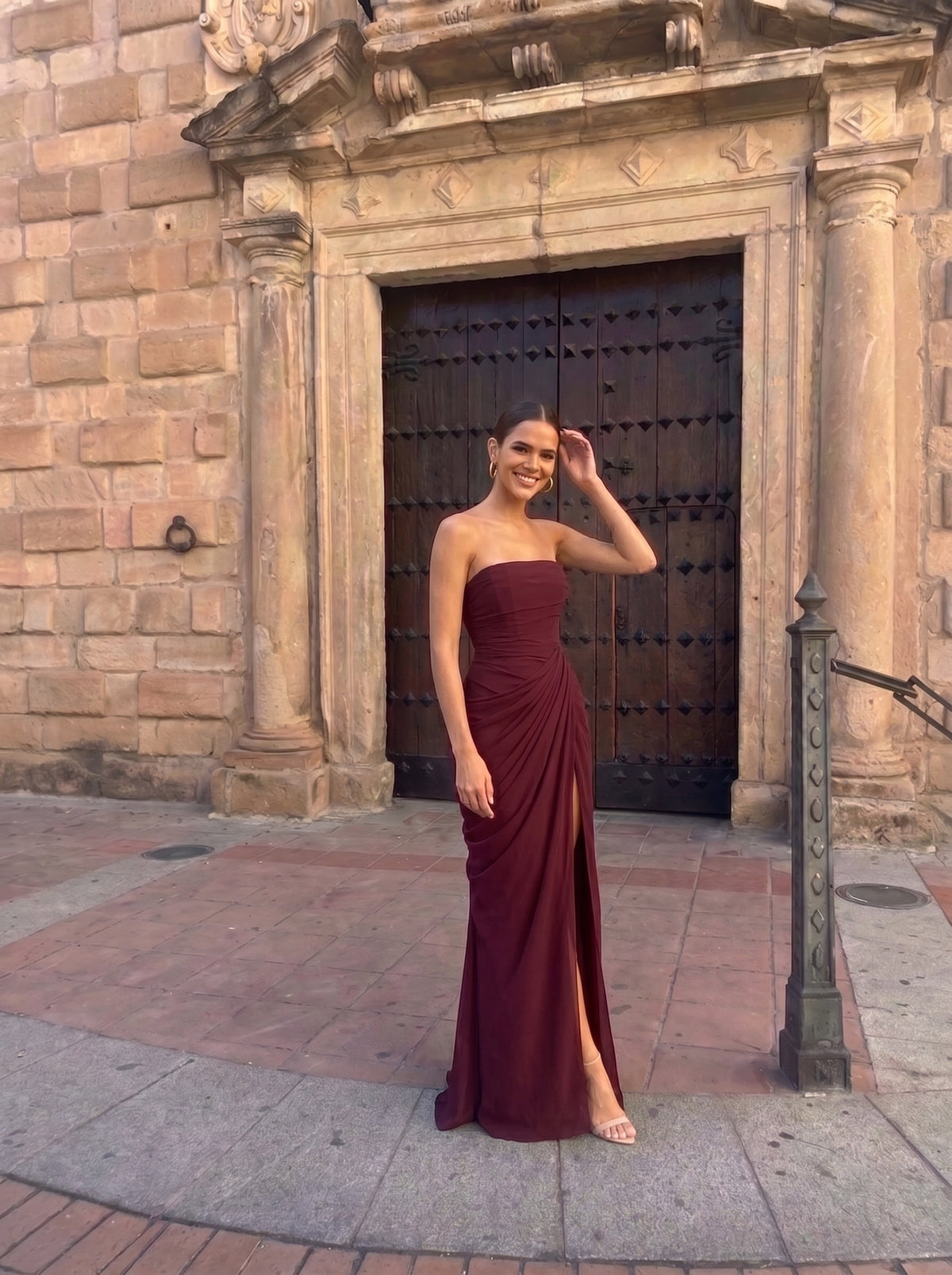 VESTIDO NOELIA BURDEOS