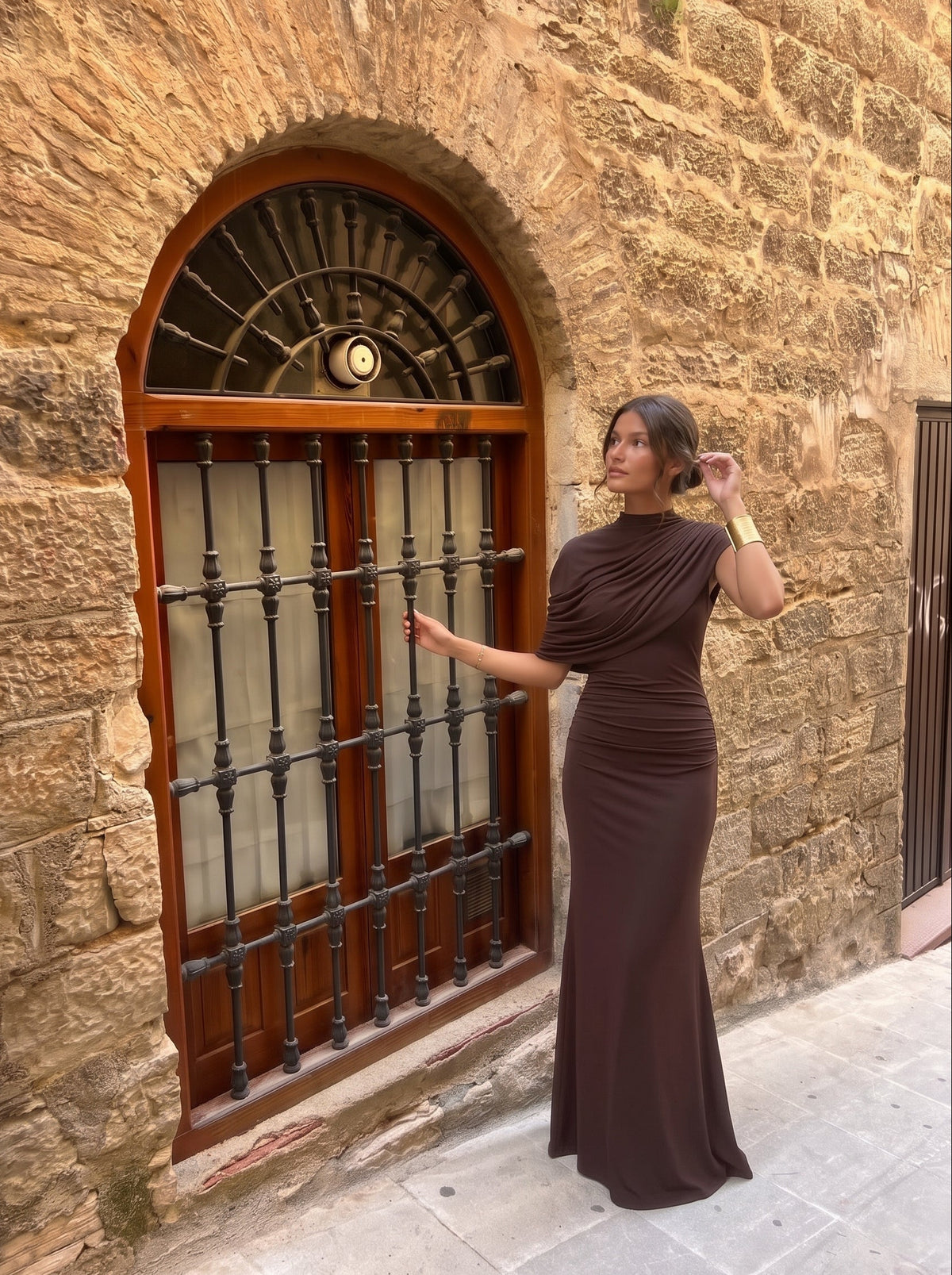 Vestido Beatriz Marrón