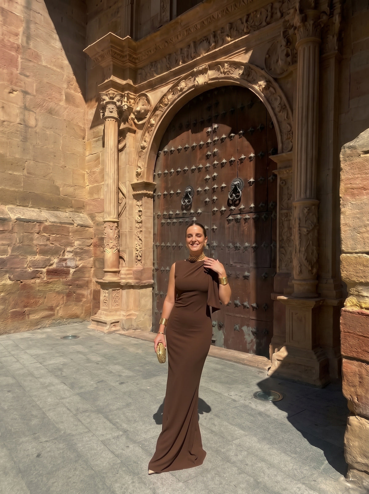 VESTIDO AURELIA MARRÓN