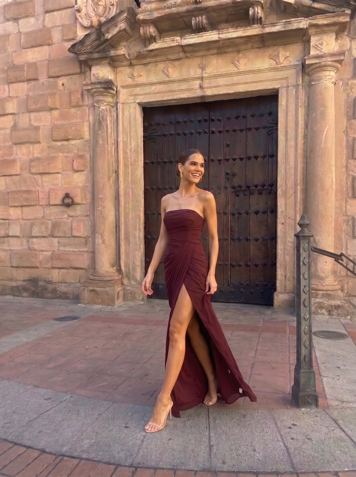VESTIDO NOELIA BURDEOS