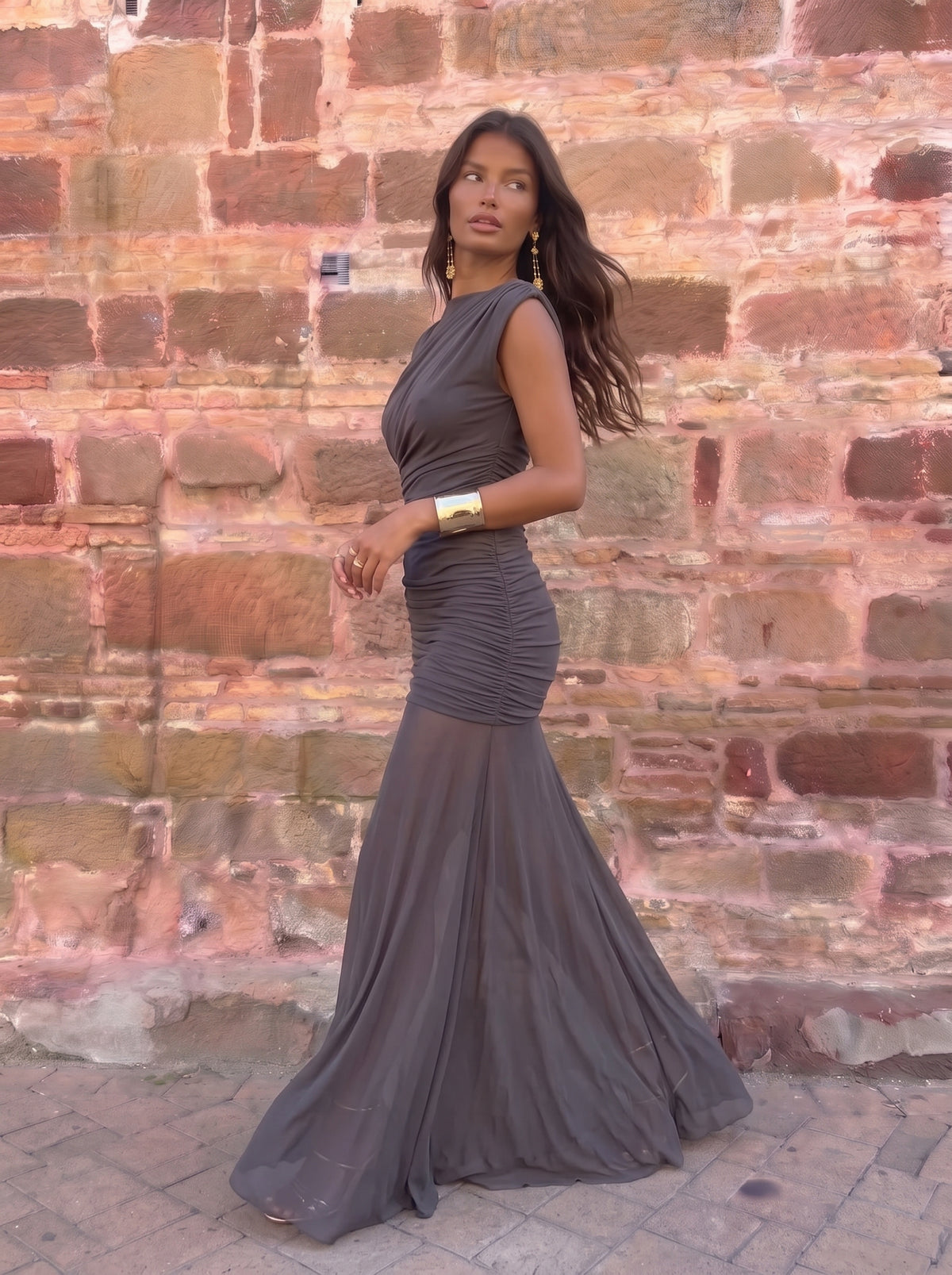 VESTIDO EVA GRIS