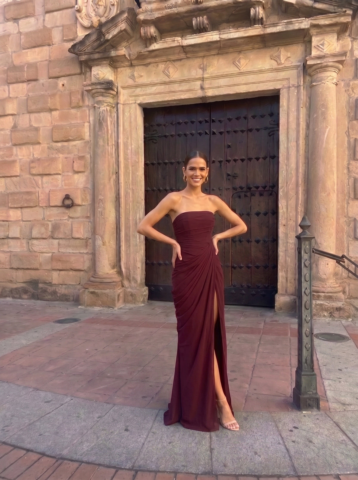 VESTIDO NOELIA BURDEOS