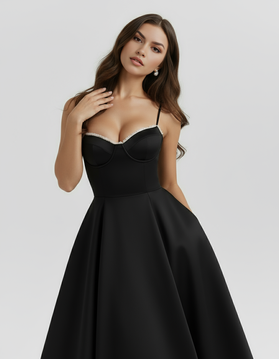 Selene | Falda midi vaporosa