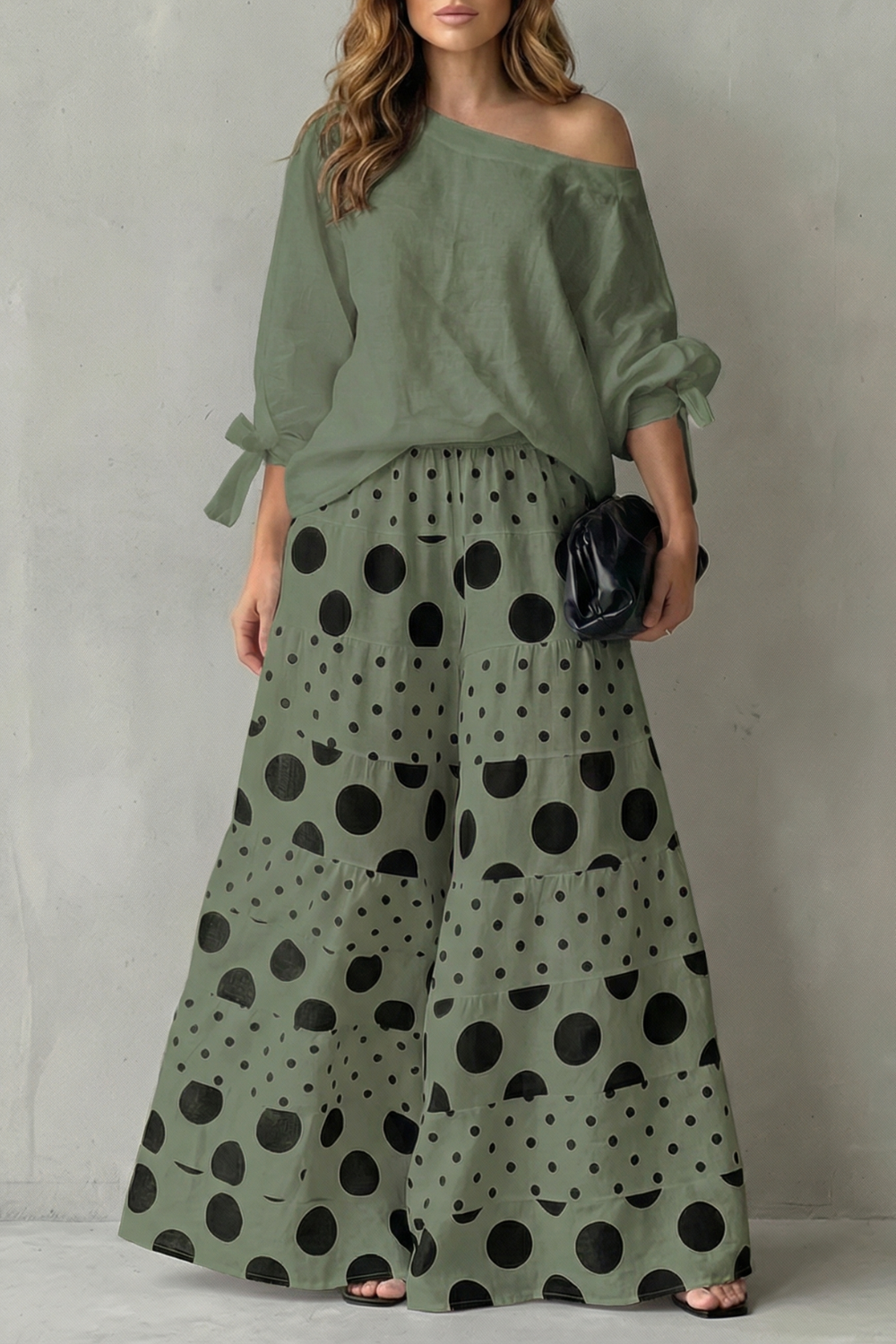Conjunto dos piezas de lunares