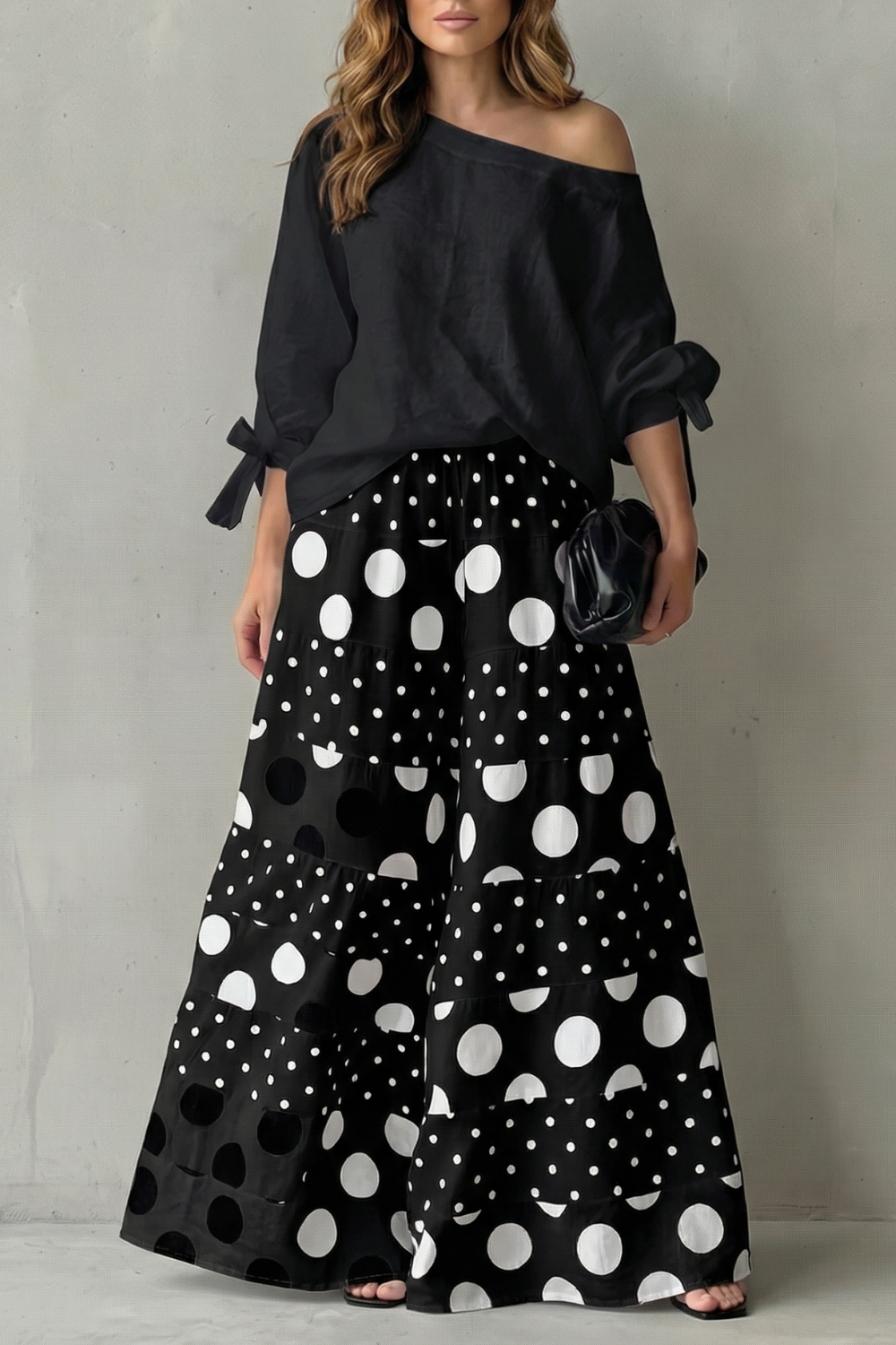 Conjunto dos piezas de lunares