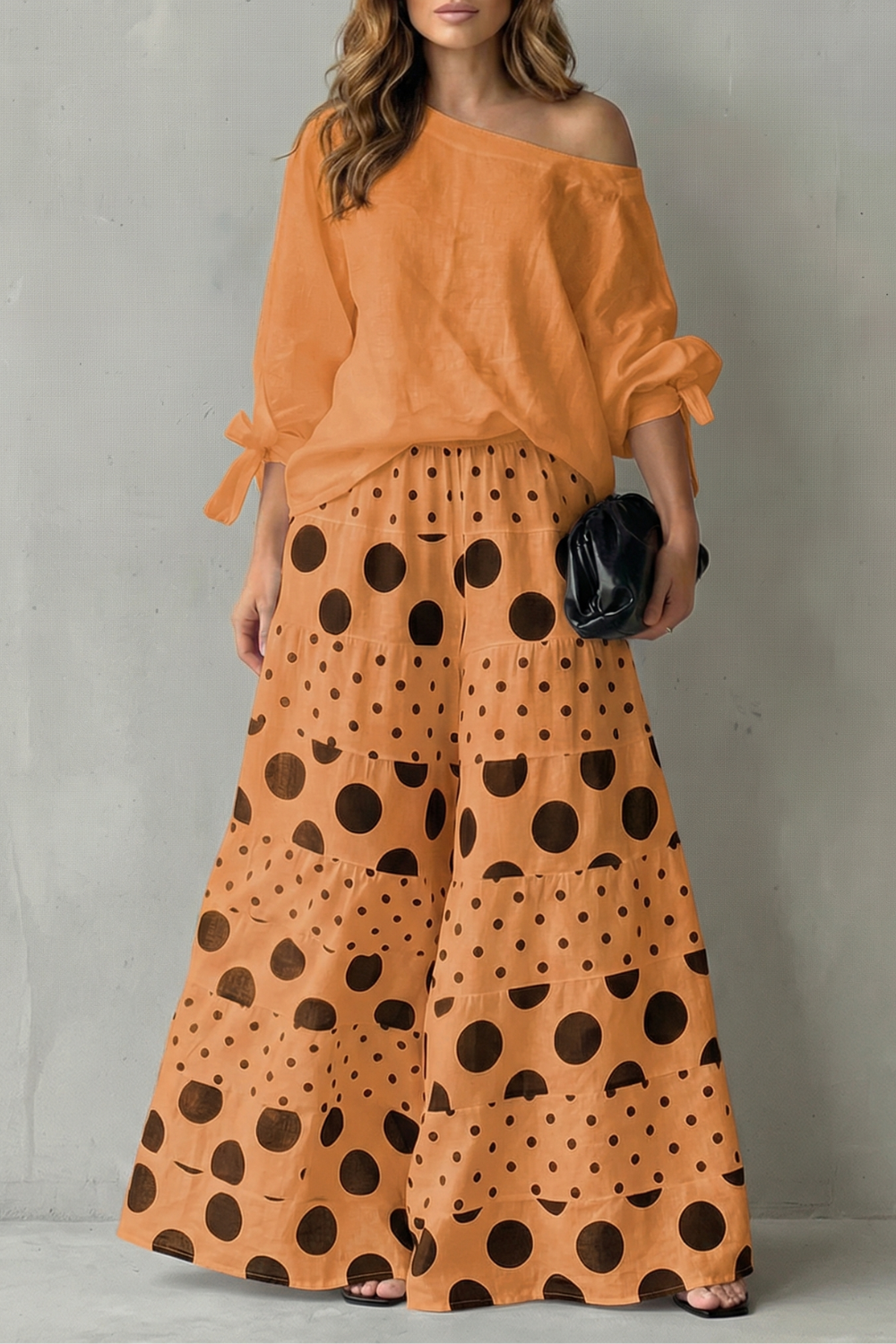 Conjunto dos piezas de lunares