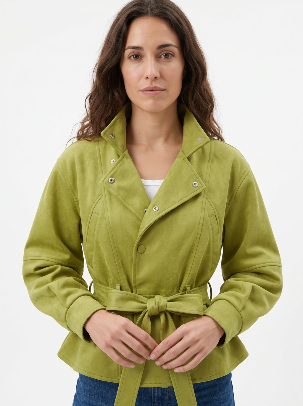 Chaqueta Ante Verde