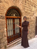Vestido Beatriz Marrón