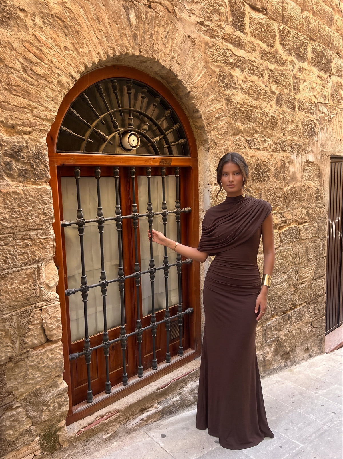Vestido Beatriz Marrón