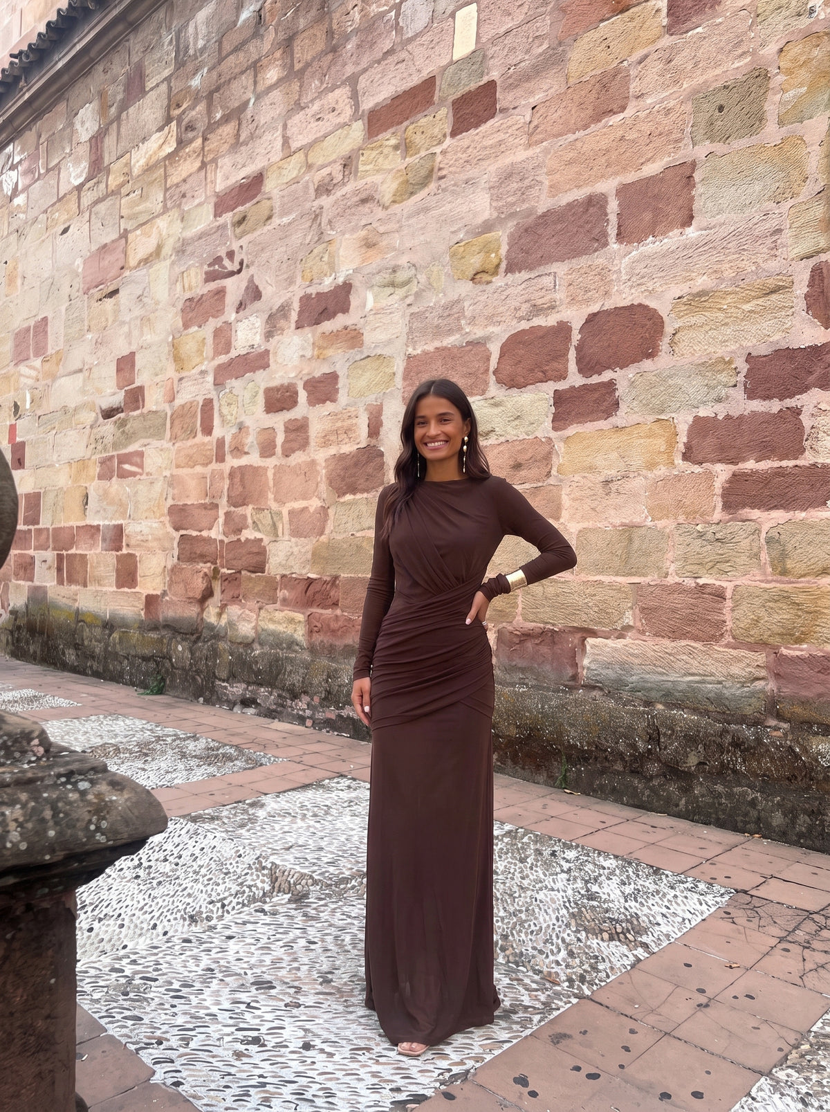 VESTIDO LIVIA MARRÓN