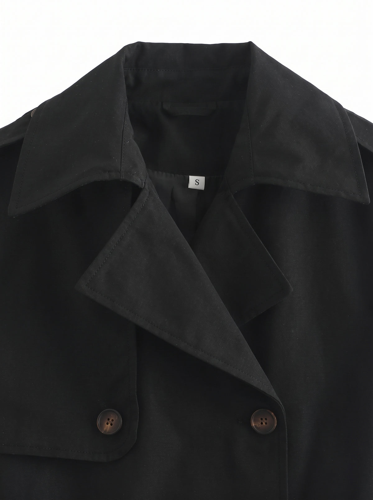Gabardina Corta Negra