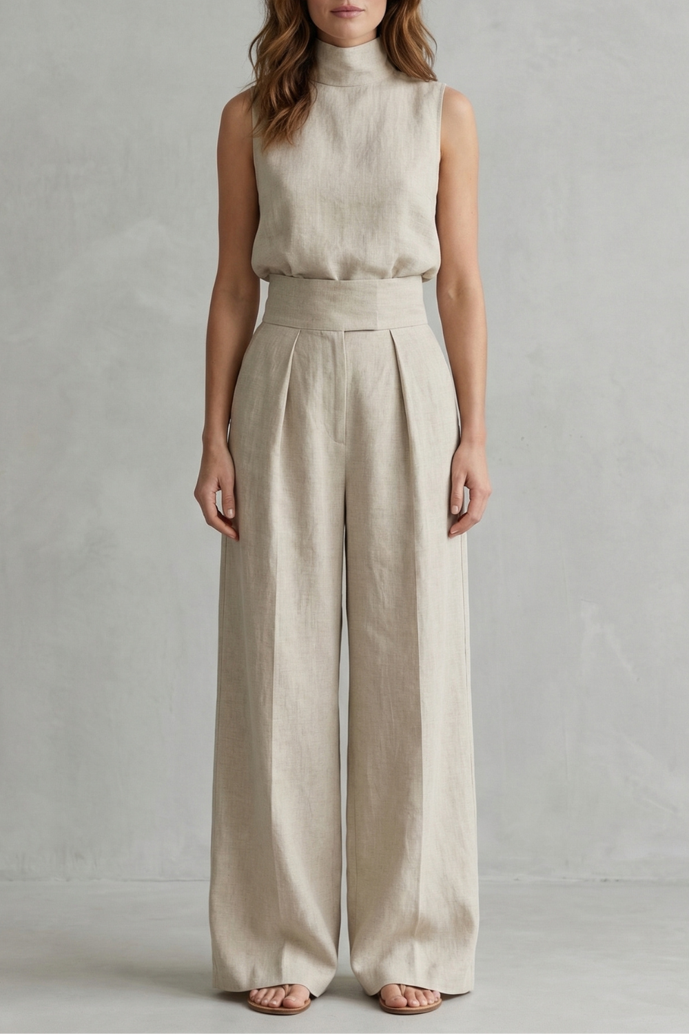 Conjunto elegante sin mangas