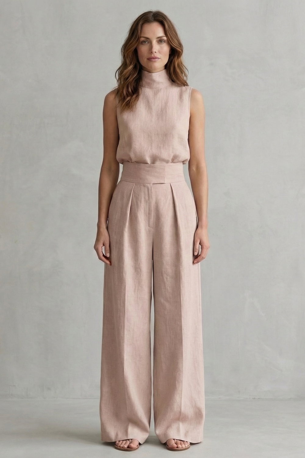 Conjunto elegante sin mangas