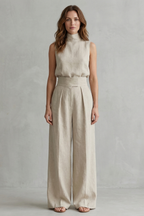Conjunto elegante sin mangas