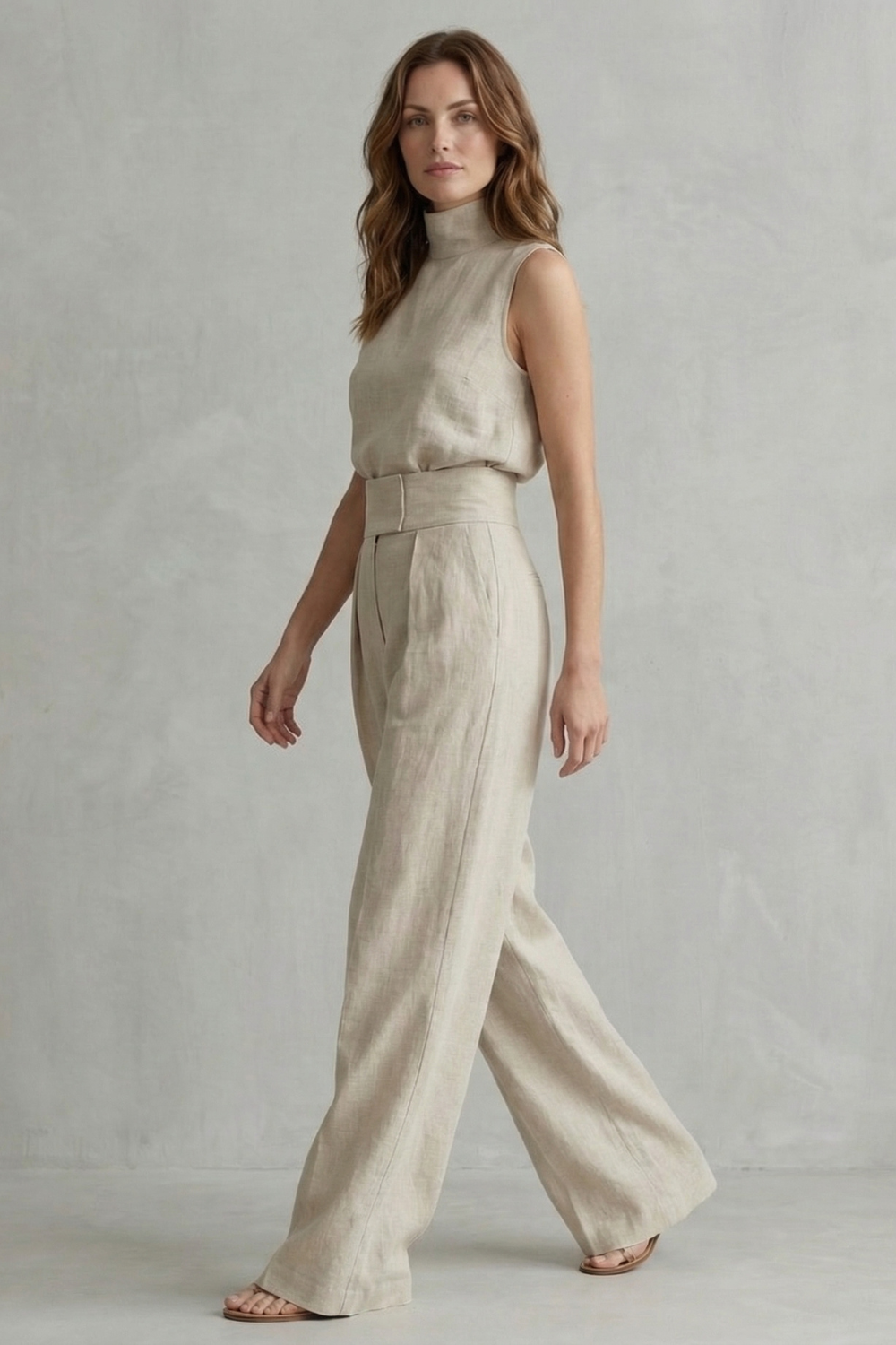 Conjunto elegante sin mangas