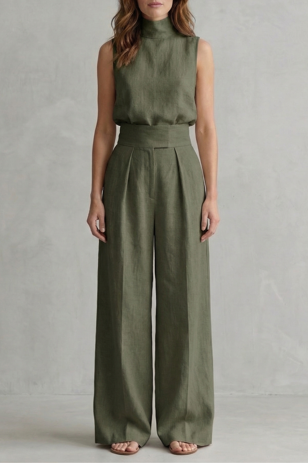Conjunto elegante sin mangas