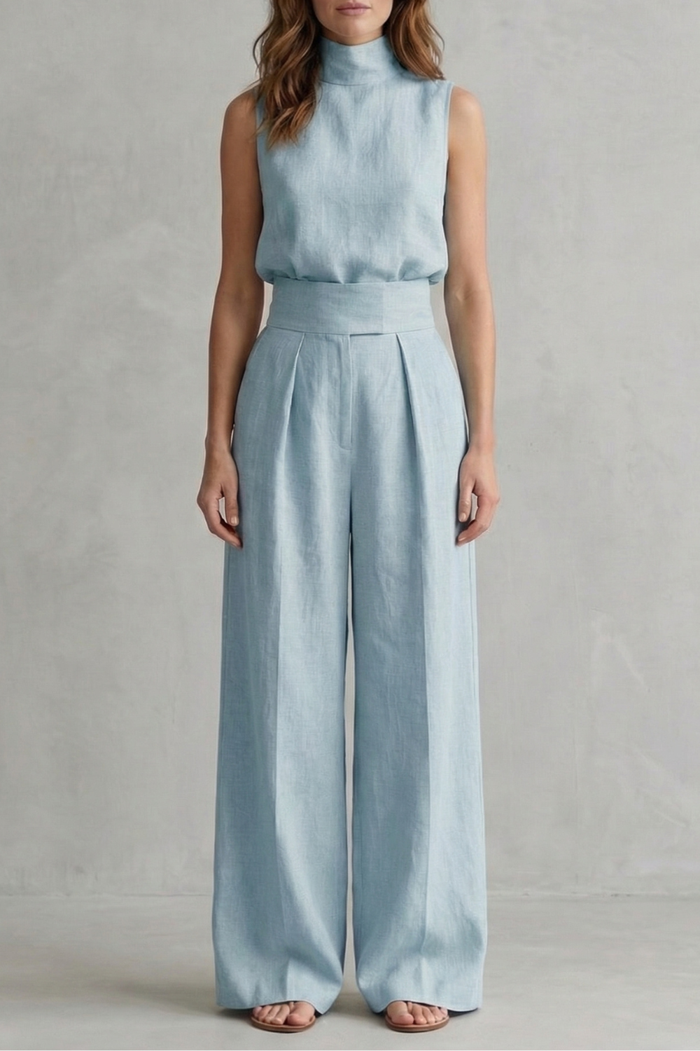 Conjunto elegante sin mangas