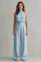 Conjunto elegante sin mangas
