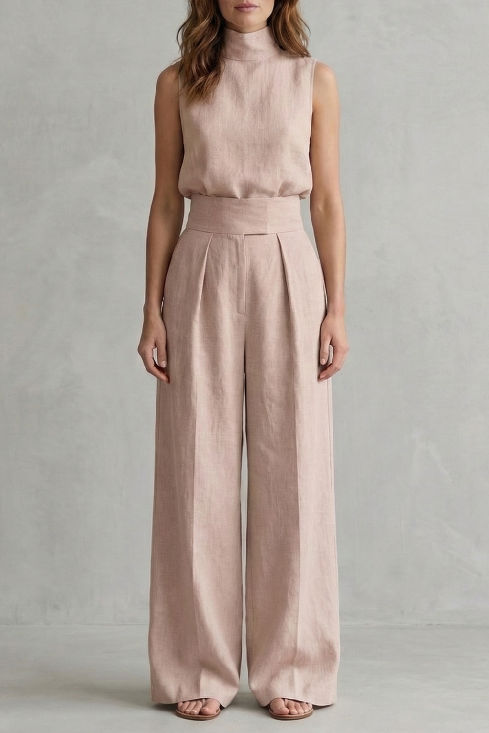 Conjunto elegante sin mangas