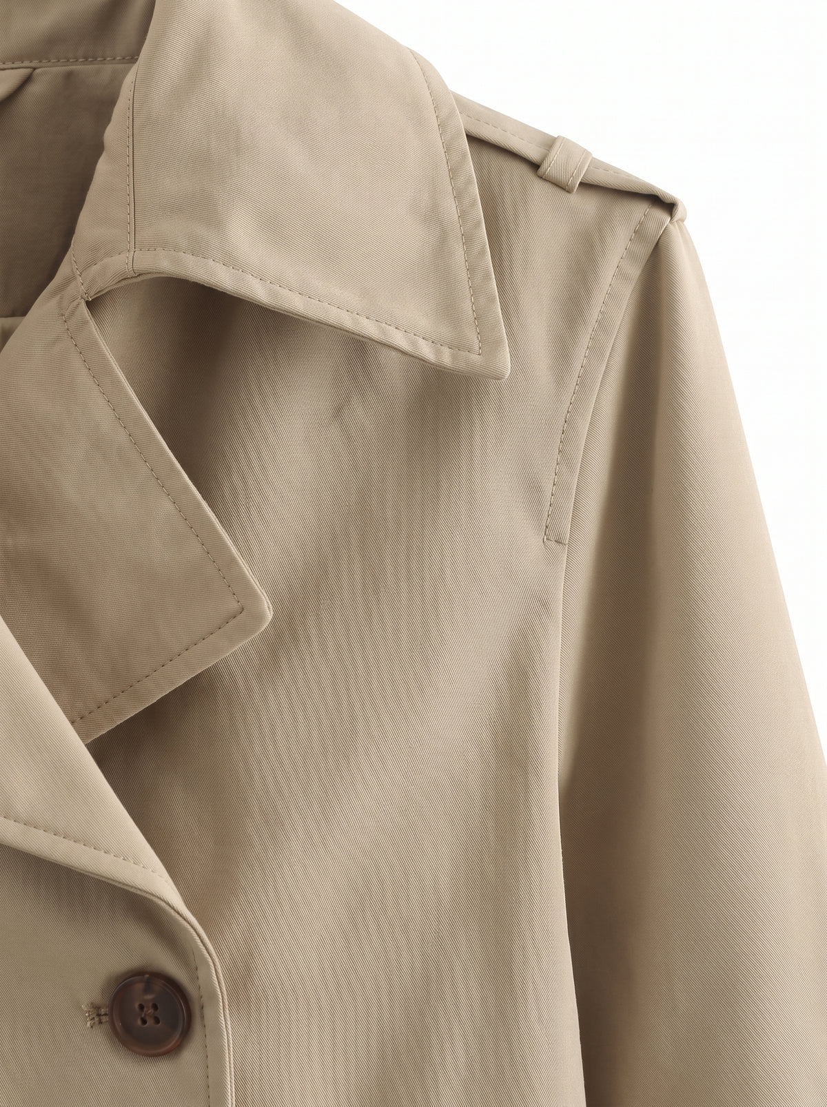 Gabardina Corta Beige