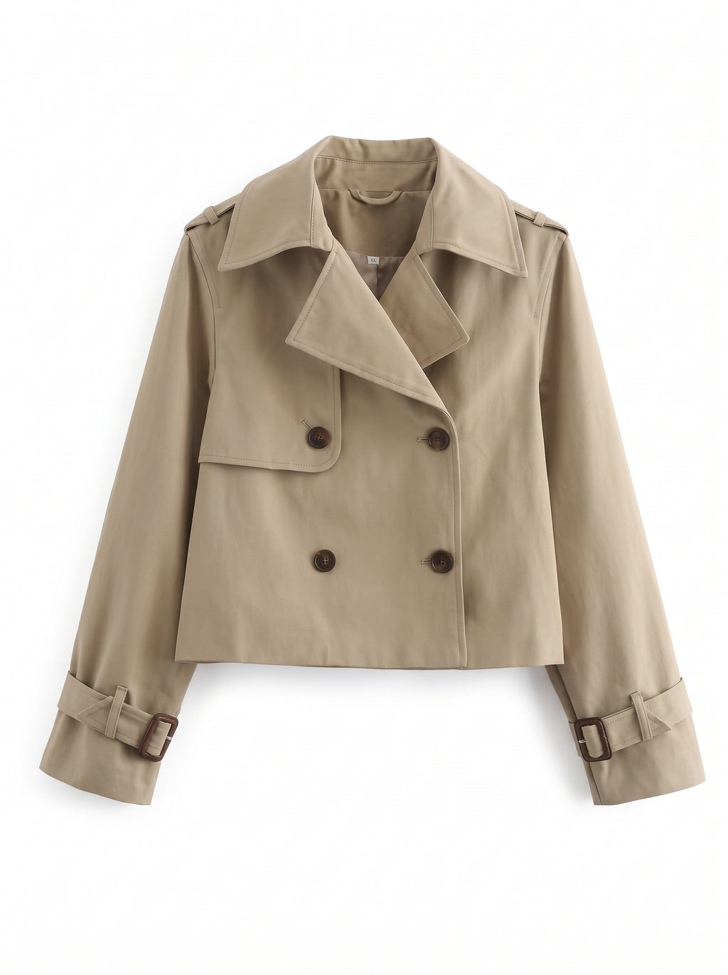 Gabardina Corta Beige