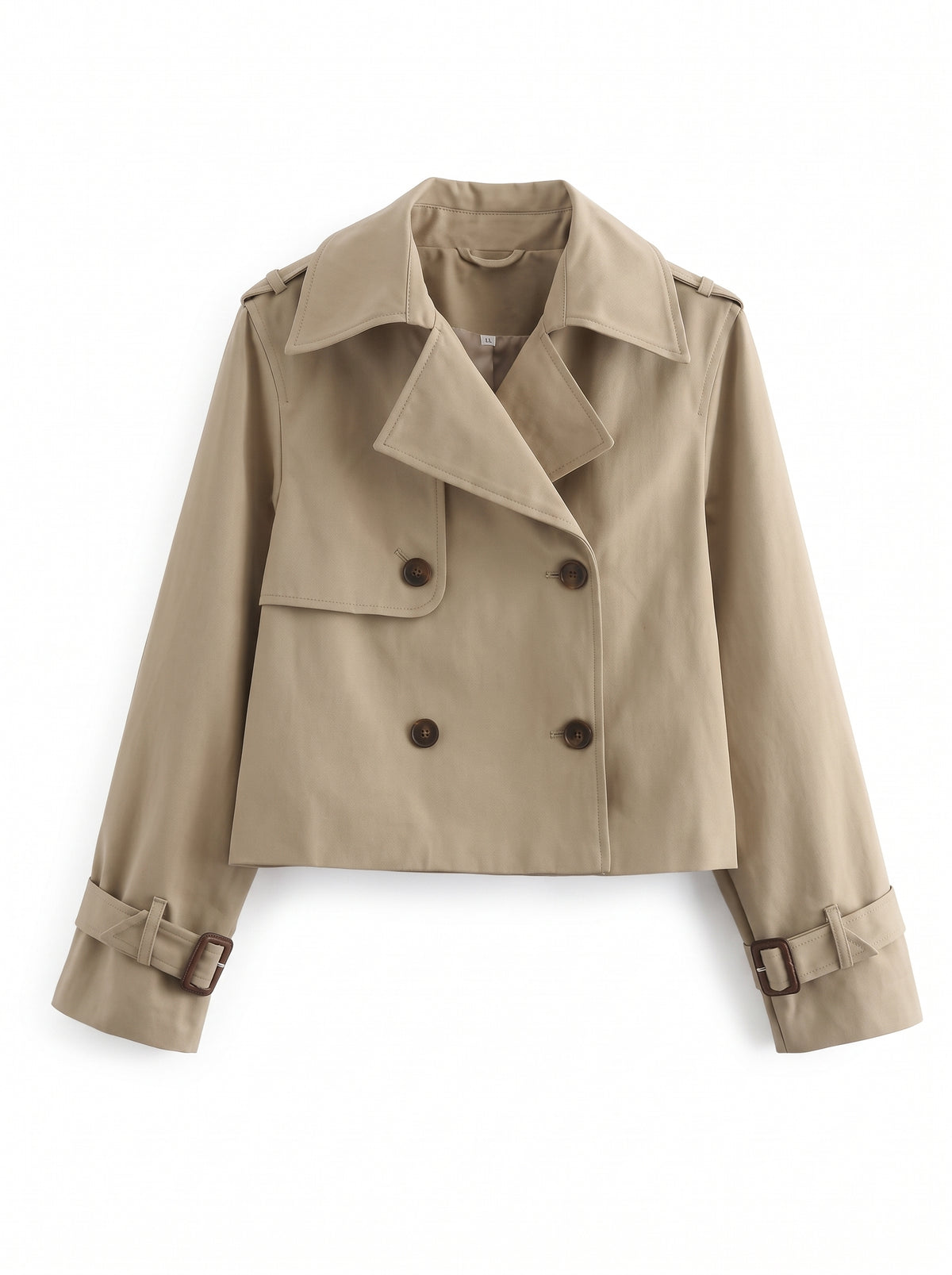 Gabardina Corta Beige