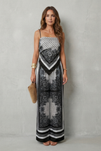 Conjunto estampado diseño fluido