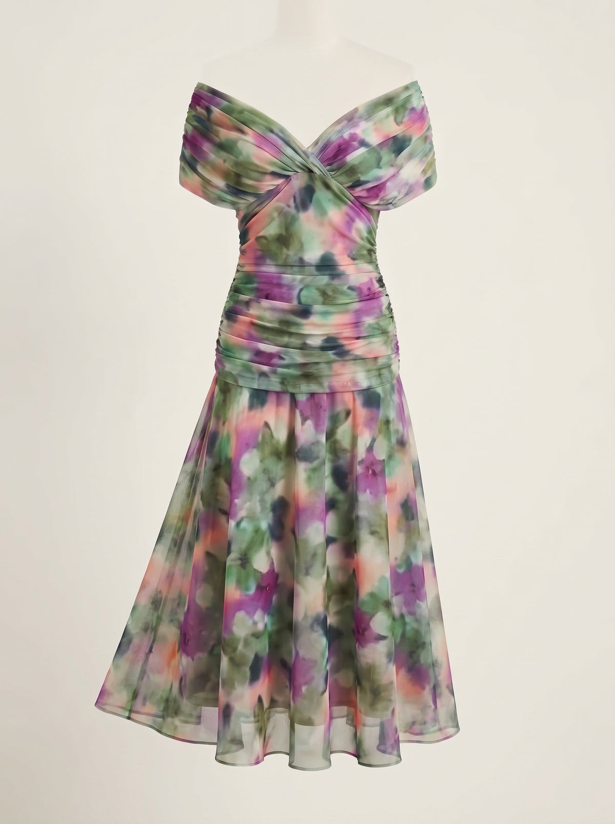 Vestido Paula Estampado Verde